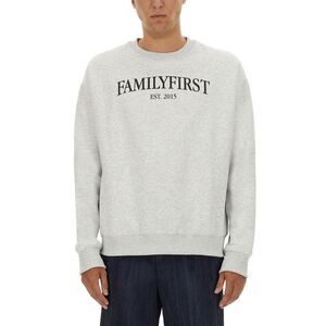 FAMILY FIRST Men's Familyfirst Logo Crew Neck Sweatshirt Men GREY Sweaters &